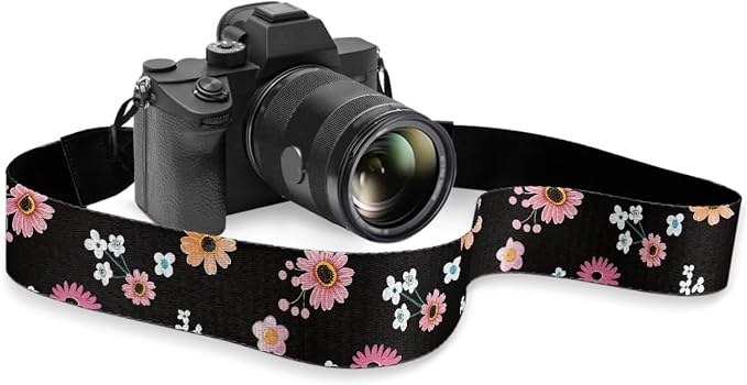 Coldinair Black Adjustable Camera Strap Universal Neck & Shoulder Soft Padded Strap for All DSLR Cameras,Binoculars by Coldinair