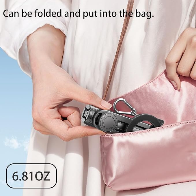 Magnetic Pocket Selfie Stick Compatible with MagSafe for iPhone | 4-in-1 multifunctional selfie stick with wireless remote; portable mini; great for live streaming, travel & outdoor shooting - Image 7