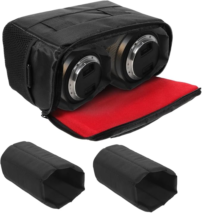 Cabilock 2-Pack Padded Camera Bag Dividers – Shockproof Fleece-Lined Organizer Inserts for DSLR/Mirrorless Backpacks, Protective Partitions for Lenses & Accessories (10.6" x 4.7", Black) - Image 9