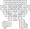100 Pieces Film Canisters with Caps 35 mm Plastic Empty Camera Reel Storage Containers Case with Lids for Small Accessories Rockets Experiment Fish Hook Film Keys Coins Art Beads (Clear) by Unknown