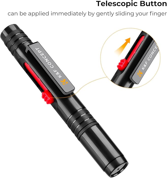 K&F Concept Lens Air Blower, Lens Cleaning Pen with Soft Brush, Double-Sided Carbon Head, Dust Blower for Camera Lens, Optical Lens, Glasses, Cosmos/Valve Index /PS4 PS5 VR Headset - Image 4