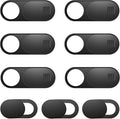 Laptop Camera Cover, 0.027 Inch Ultra Thin Camera Cover, Webcam Privacy Cover Fits on Computer, Laptop, MacBook, PC, Cell Phone, iPhone, iPad, iMac, Tablet, Black Web Cam Cover Sliders (9 Pack) by ZUCUCUC