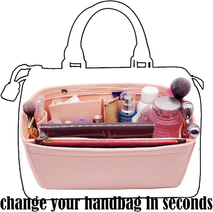 LEXSION Purse Organizer Insert Multi Pocket Bag Organizer Shaper | zipper bag, tote shaper, multi pocket bag, handbag shaper, various sizes - Image 5