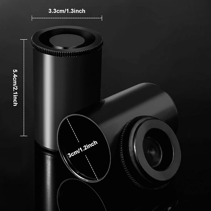 AKIRO Film Canisters with Caps 35 mm Empty Camera Reel Storage Containers Case Plastic Storage 15 Pack Black - Image 3