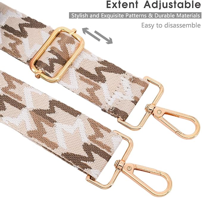 Replacement Purse Strap Shoulder Strap Adjustable Crossbody Strap for Women Crossbody Wide Shoulder Bag - Image 4
