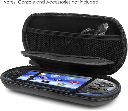 CYSFETENA EVA Hard Travel Carring Case Cover Zipper Bag Compatible with PS Vita, PS Vita Slim,PSP 3000 2000 1000 Game Console, Protective Gaming Case with Enough Room for Extra Games and Memory Cards - Image 4