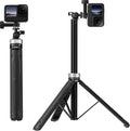 TELESIN 59in Long Selfie Stick Tripod for GoPro DJI Insta360 Action Camera | 360° Ball Head Extension Pole for GoPro Max Hero 13 12 Insta360 X5 X4 Ace Pro DJI OSMO Namo 360 Action 6 5 4 Pocket 4 3 Xtra by telesin