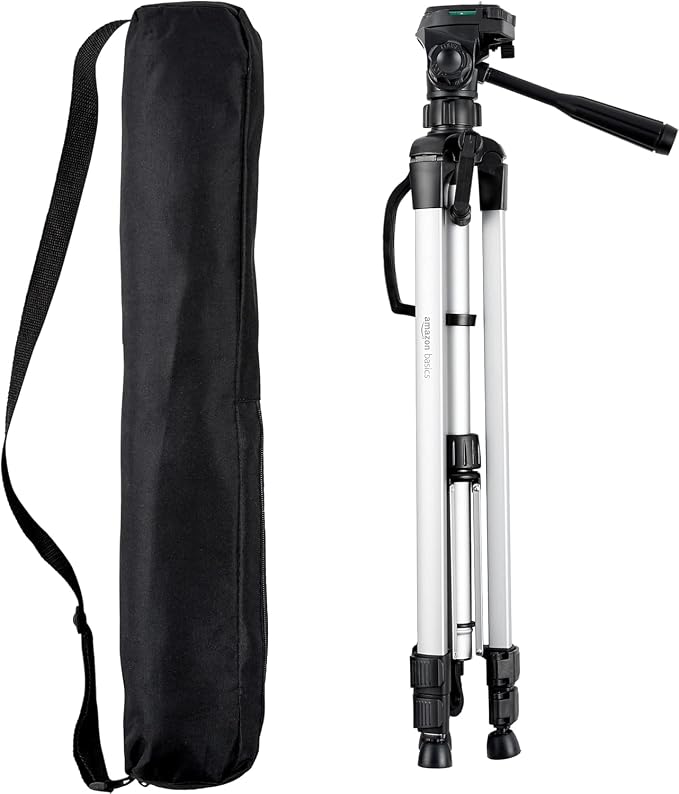 Amazon Basics 60-inch Lightweight DSLR Tripod with Bag, Black by AmazonBasics