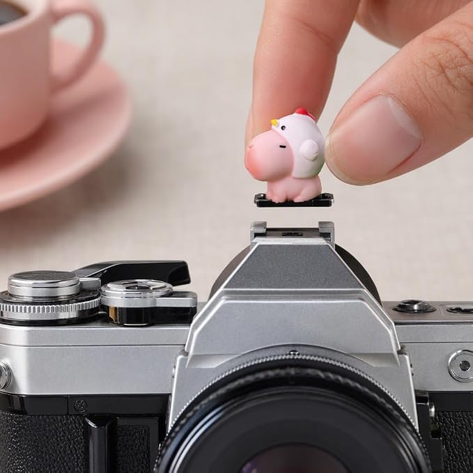 Camera Hot Shoe Cover, Cartoon Hot Shoe Cap, Hot Shoe Protector Compatible with Sony Fujifilm Fuji Canon Nikon Pentax Leical Panasonic (2pcs Pink Capybara) - Image 4