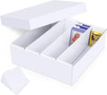Trading Card Storage Box, 1-Pack Bulk Card Storage for MTG Sports Cards | Durable Cardboard Card Storage Box with Dividers for Top Loaders, Organizers TCG, Magic, Basketball, Game Card Collections by Leyzan
