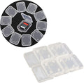 10pcs Plastic Memory Card Storage Case Compatible with SD MMC/SDHC PRO Duo White (10 PCS) by SteelFever