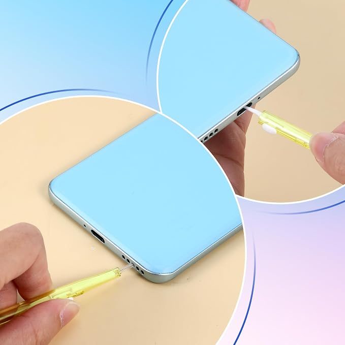 10 Pcs Phone Charge Port Cleaning Tool Kit Anti-Clogging Mini Brushes Cleaner Charging Port Cleaner Dual Side Multifunction Tools for Phone Camera Lens Speaker and Receiver - Image 5