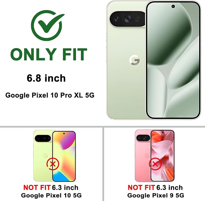 Gritup for Google Pixel 10 Pro XL Case with Screen Protector*2 | Magnetic Stand & Slide Camera Cover, Shock Proof Military-Grade Phone Case, Blue - Image 3