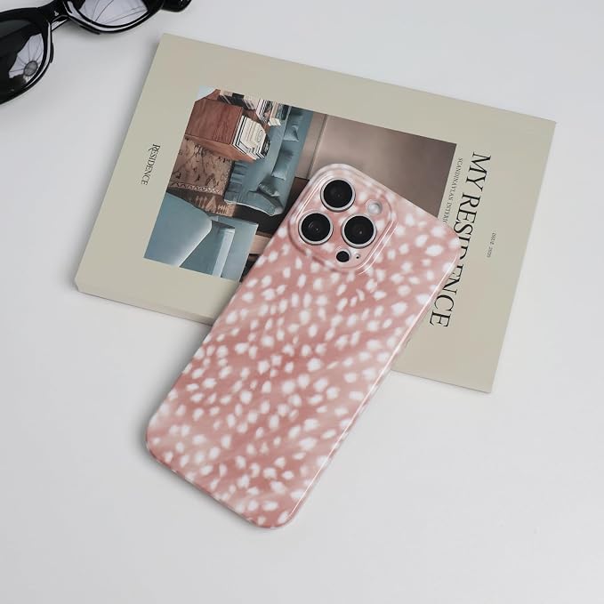 Cute Phone Case for iPhone 16 Pro Max Case Fawn Deer Print | Camera Lens Protection,Slim Shockproof TPU,Chic Trendy Aesthetic Girly Cover for Women Men - Image 2