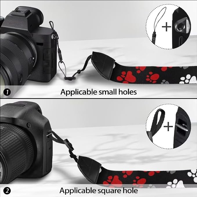 Coldinair Black Adjustable Camera Strap Universal Neck & Shoulder Soft Padded Strap for All DSLR Cameras,Binoculars - Image 5