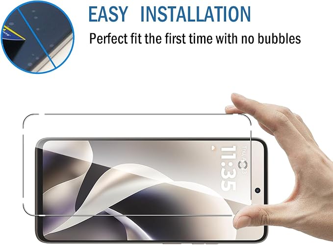 2+2 Pack for Moto G Power 2026 Screen Protector with Camera Lens Protector,Full Coverage 9H Tempered Glass Film,HD Clear Scratch Resistant,Bubble-Free for Moto G Power 5G 2026 Screen Protector - Image 7