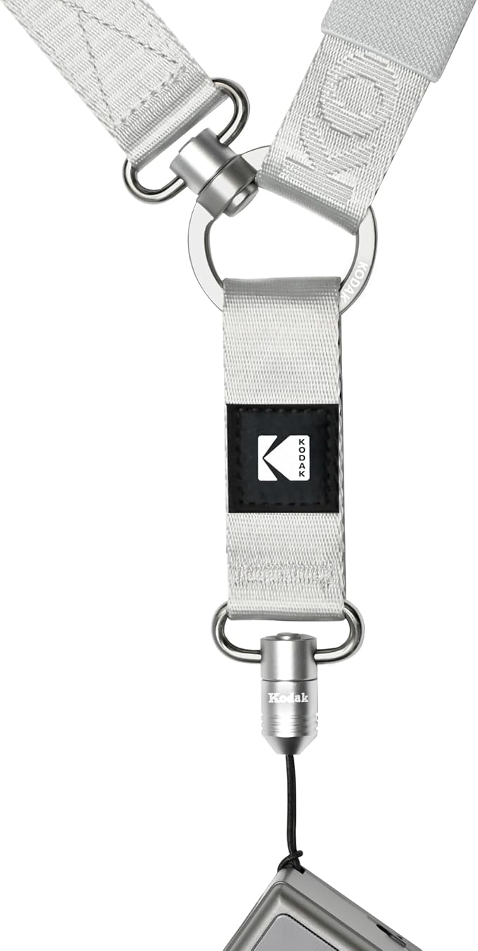 KODAK Multi-Purpose Camera Strap (Silver) - Quick-Detach System, Lightweight, Durable Metal Swivels, Multiple Usages, SLR Cameras, Compact Cameras, Smart Phones - Image 4