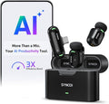 SYNCO AI Mini Wireless Lavalier Microphone for Android USB-C Creators | AI Translation & Instant Summaries, AI Noise Reduction and Mind Maps, Save Time for Vlogs, Interviews, Meetings, Travel by SYNCO