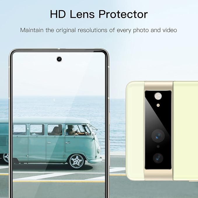 JETech Screen Protector for Google Pixel 7, 2+2 Pack | with Camera Lens Protector, HD Clear Tempered Glass, Anti-Scratch Protection, Easy Installation Tool - Image 5