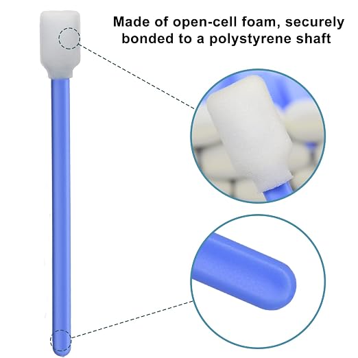 Wellgler's Foam Cleaning Swabs, Lint Free Foam Tip Swabs Kit,for DTF Printer Printhead Maintenance, Electronics, Gun Cleaning, Car Detailing and Cleanroom Use (4Types, 200 Pack) - Image 7