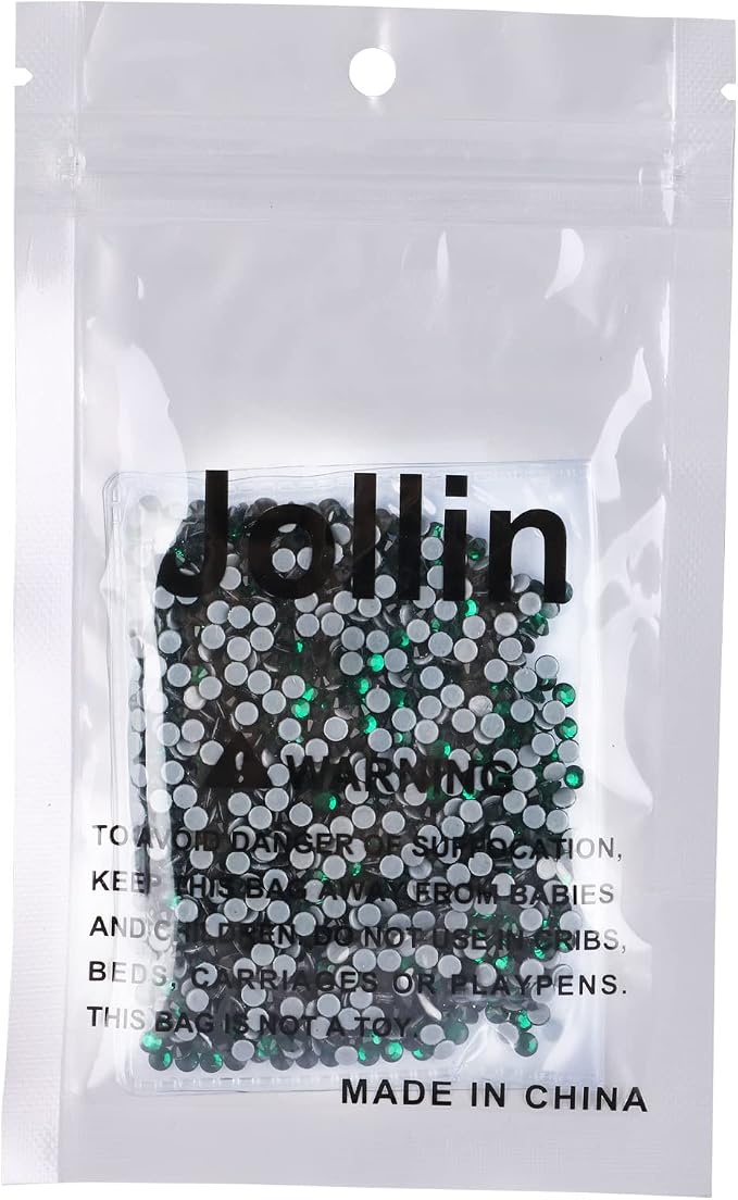 Jollin Hotfix Rhinestones Flatback Crystal Gems 3.2mm SS12, Dark Green | 1440pcs Hot Fix Crystals Glass Rhinestones for Bedazzling, Crafting, Clothes, Shoes & Accessories DIY Decoration - Image 7