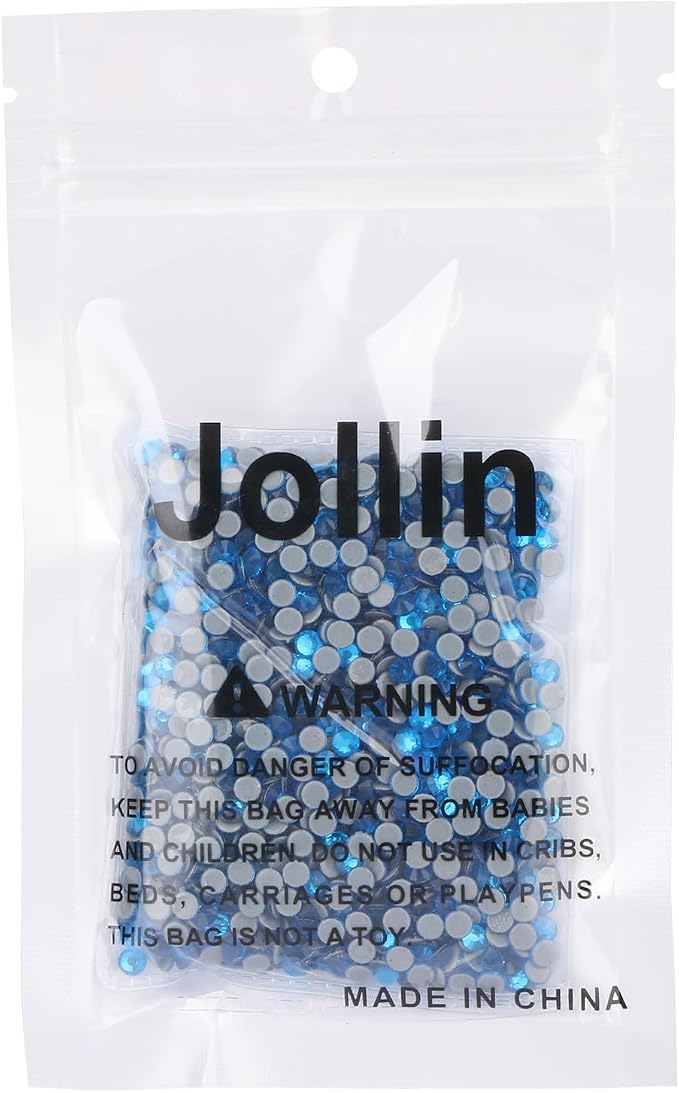 Jollin Hotfix Rhinestones Flatback Crystal Gems 4mm SS16, Capri Blue | 1440pcs Hot Fix Crystals Glass Rhinestones for Bedazzling, Crafting, Clothes, Shoes & Accessories DIY Decoration - Image 6