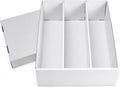 RLAVBL 1 Pack Trading Card Storage Box, Cardboard Card Boxes 2700 Count | 12 Dividers, for Sports, MTG, TCG, Toploader, 3 Row by RLAVBL