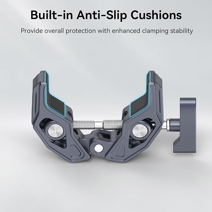 SMALLRIG Super Clamp, Camera Mount with 1/4'' and 3/8'' Threaded Holes | 7.7lbs/3.5kg Payload, Compatible with Cameras, Monitors, LED Lights, etc. - Image 5
