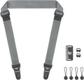 FIEIL Camera Shoulder Strap with Quick Release Plate, 1.5''Wide Universal Camera Neck Strap, Smooth and sturdy, Equipped with Comfortable Silicone Shoulder Pad for Photographers(Silver Gray) by FIEIL