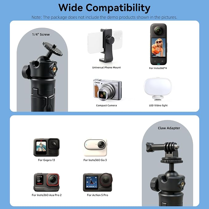 One-Click Mini Desktop Tripod for Camera, Phone & Action Cam | Adjustable Foldable Stand for Streaming, Zoom Meetings, Vlog Recording & Content Creation - Image 6
