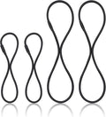 Universal Elastic Bands Replacement, Anti-aging Rubber Ring for Microphone Shock Mount Holder Clamp Clip, Set of 4 (Black) by Boseen