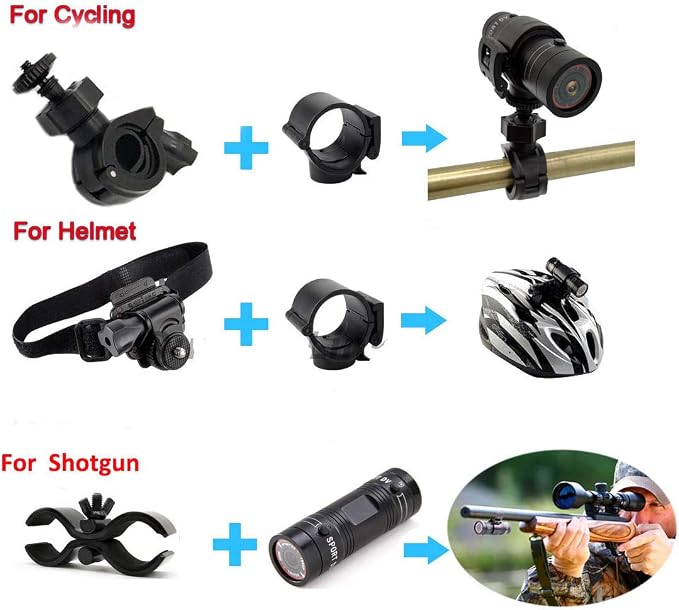 Shotgun Camera,1080P Full HD Action Video Cam for Clay Shooting and Hunting Helmet Sports Cam - Image 6