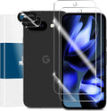 Screen Protector for Google Pixel 9A, [2+2 Pack] Tempered Glass for Pixel 9A & Camera Lens Protectors[Ultrasonic Fingerprint Unlock] [Case Friendly] [Bubble-Free] 6.3 Inches by YEYEBF