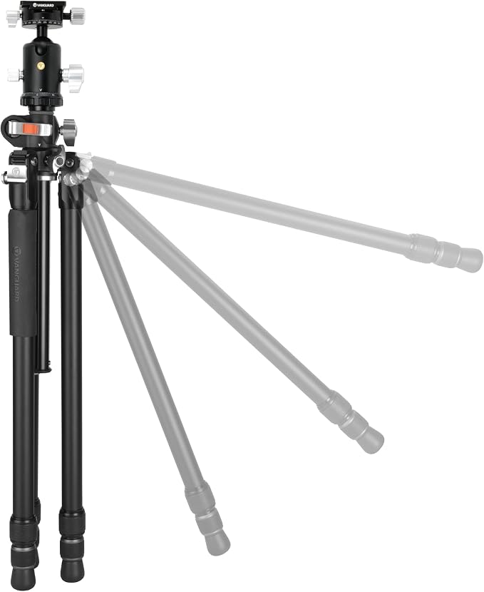 Vanguard VEO3+303ABS 30mm Aluminum Tripod with VEO BH-250S Dual-Axis Ball Head and Multi-Angle Center Column - Image 2
