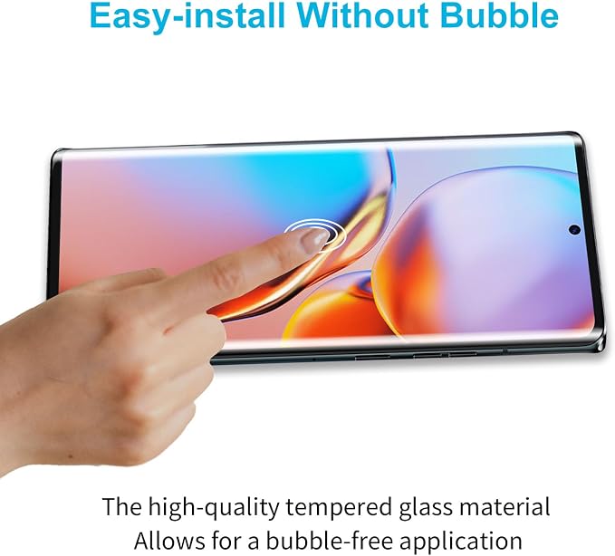 Didisky 3 Pack Screen Protector for Motorola Edge-2023 Tempered Glass, 3D Curved Full Coverage,Bubble Free, Anti Scratch,Easy to Install,HD Clear,9H Hardness - Image 4