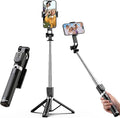 UBeesize Selfie Stick Tripod for iPhone and Android, 52'' Extendable Phone Tripod Stand with Remote, Portable Selfie Sticks with Phone Holder for Video Recording & Travel by UBeesize
