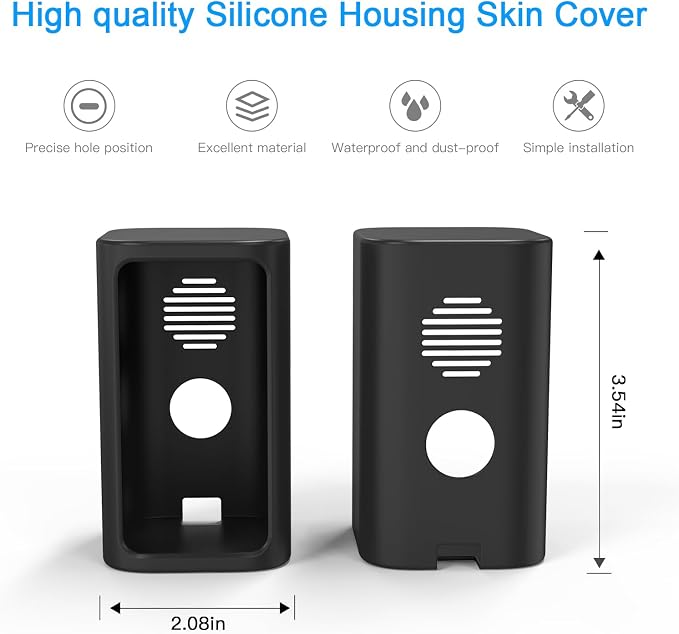 HOLACA Weatherproof Silicone Cover Protective Case for WYZE Spotlight Battery Cam Pro Camera Skin Anti-Scratch Protective Cover for Extra Protection (1 Pack) - Image 3