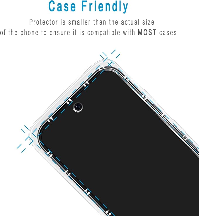 2+2 Pack Screen Protector for Google Pixel 9 Pro XL Tempered Glass | with Camera Lens Protector, Fingerprint ID Compatible, Anti Scratch, Bubble Free - Image 6