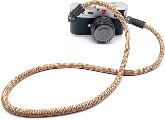 Camera Strap Vintage 100cm Nylon Climbing Rope Camera Neck Shoulder Strap for Micro Single and DSLR Camera(Brown) - Image 3