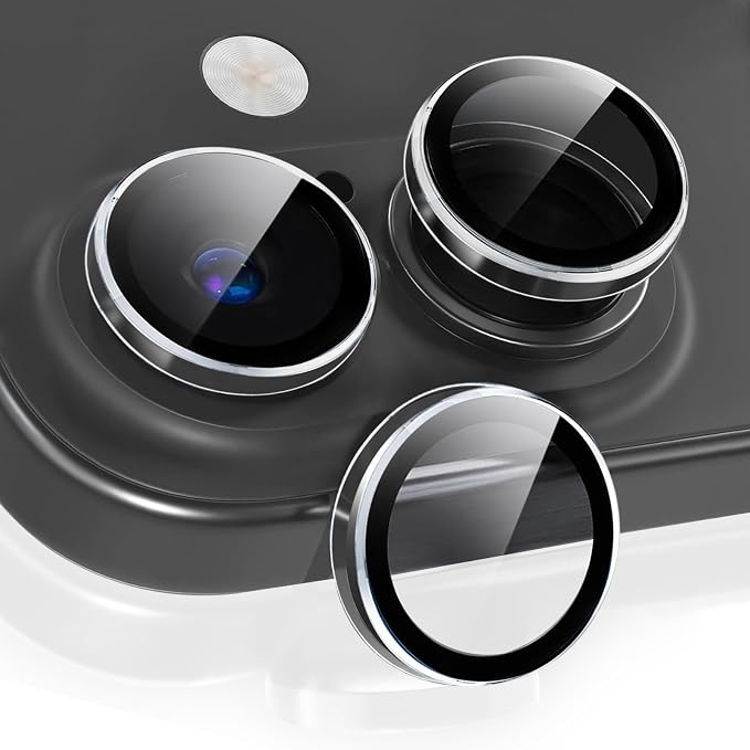 2 Set Camera Lens Protector for iphone 17,Ultra HD 9H Tempered Glass Camera Protector,Anti Scratch Women Girls Shiny Camera Cover for iphone 17 2025,Clear by Unknown