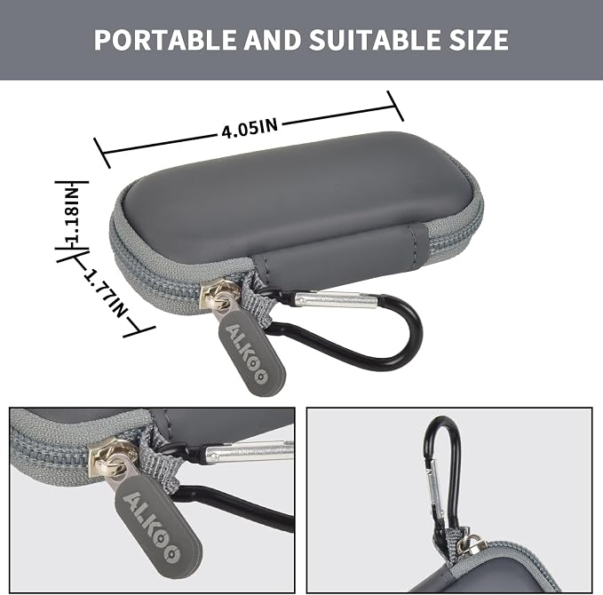 USB Flash Drive Case, SD Card/Thumb Drive/Memory Cards Holder, Bag Only | SDXC/SDHC Storage, Electronic Accessories Organizer for SanDisk / for Samsung, for Students/IT/Office/School/Travel, DarkGrey - Image 3
