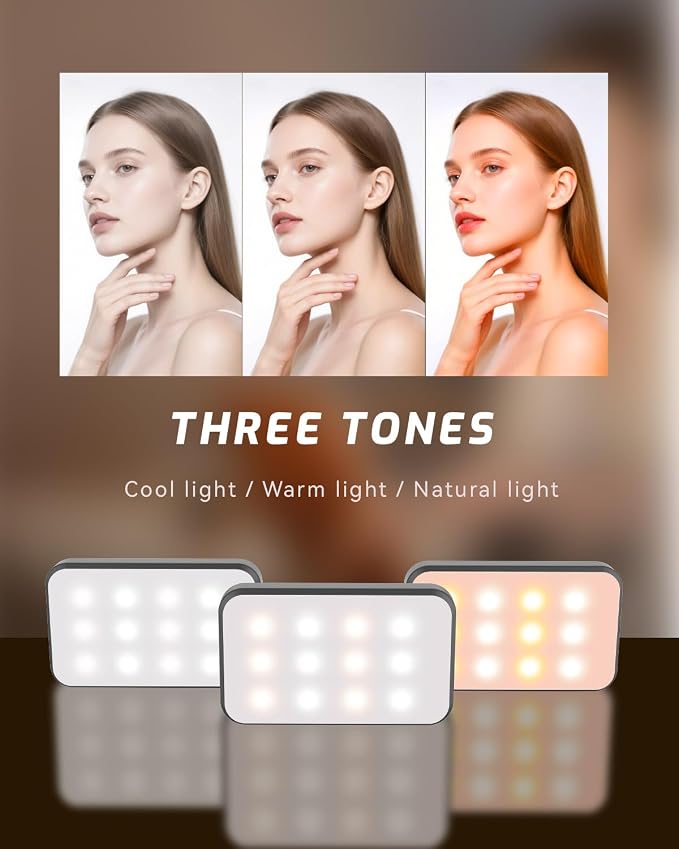 Portable Selfie Light for iPhone: Rechargeable Phone Fill Lights, Ring Light for Camera Picture, Makeup Photo, Video Conferences, Laptop Use, Zoom Meetings, TikTok, Vlog Photography - Image 5