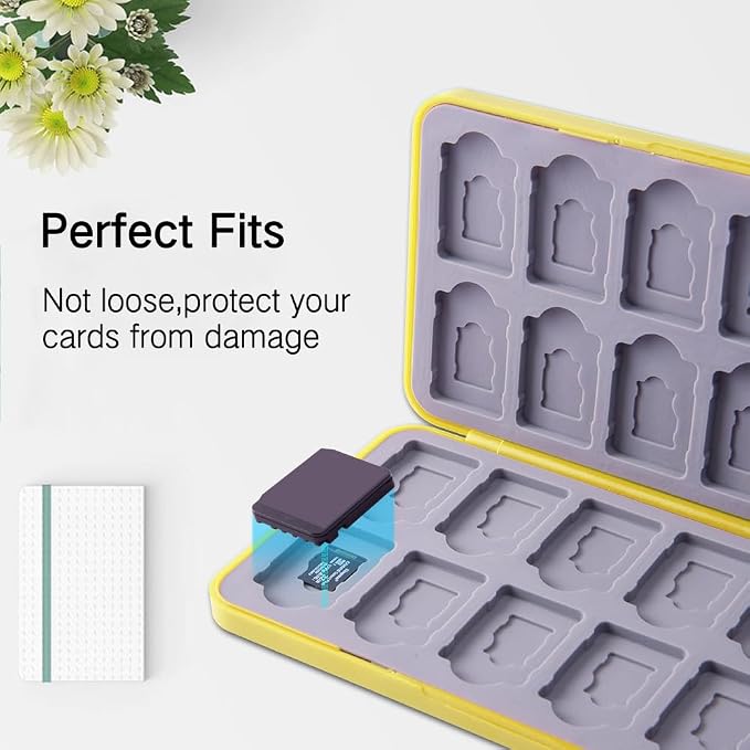 PERFECTSIGHT 48 Switch Game Card Case for Nintendo Switch 2/OLED/ Lite Cute 48 Game Holder Cartridge Case for Game Cards and SD Cards, Kawaii Portable Compact Storage Box, KB WD - Image 3