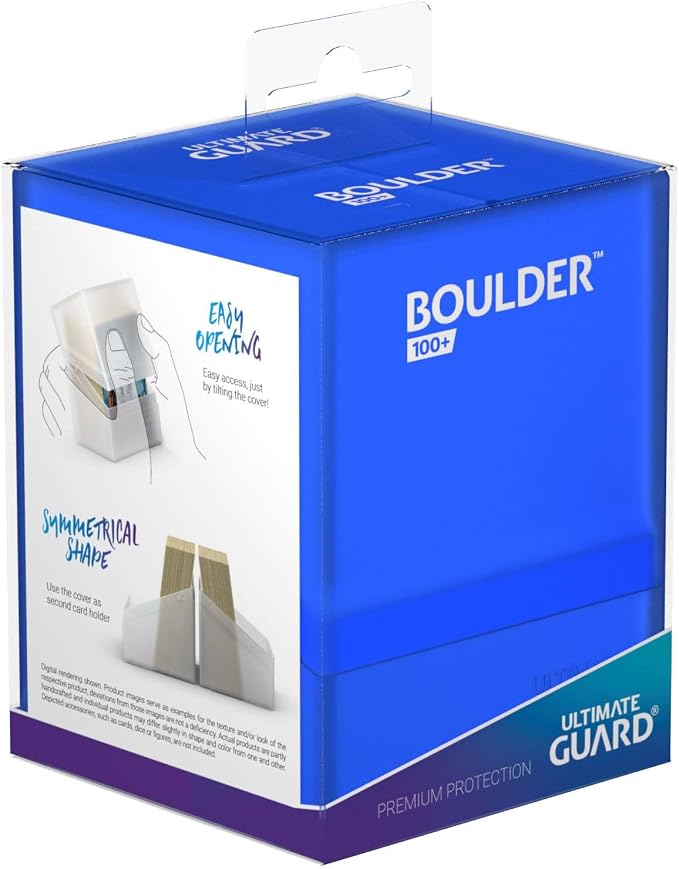 Ultimate Guard Boulder 100+ Classic, Deck Case for 100 Double-Sleeved TCG Cards, Sapphire, Secure & Durable Storage for Trading Card Games, Soft-Touch Finish - Image 8