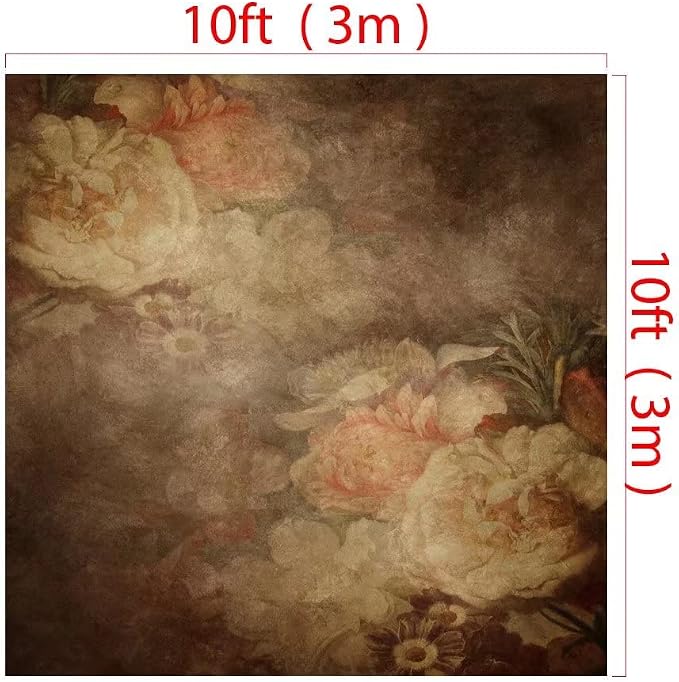 Kate 10x10ft Fine Art Floral Backdrop for Photography Painting Flowers Texture Headshot Portrait Background for Photographers Studio Props - Image 3