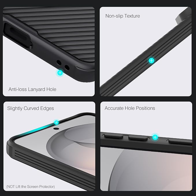 Nillkin for Samsung Galaxy S26 Plus Case with Camera Cover, [Lens Protection] Mil-Grade Shockproof Protective Bumper Hard Cover Slim Phone Case for Galaxy S26 Plus Cases Black - Image 6