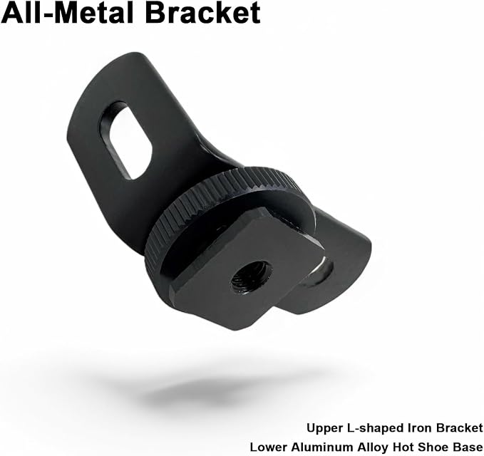 Cold Shoe Camera Mount Adapter for DJI Mic 3 Mini 2 1 Rode Go II Micro Hollyland Lark Synco Insta360 X5 Air Mic Wireless Lavalier Magnetic Microphone Transmitter Receiver Clip Clamp Accessories - Image 2