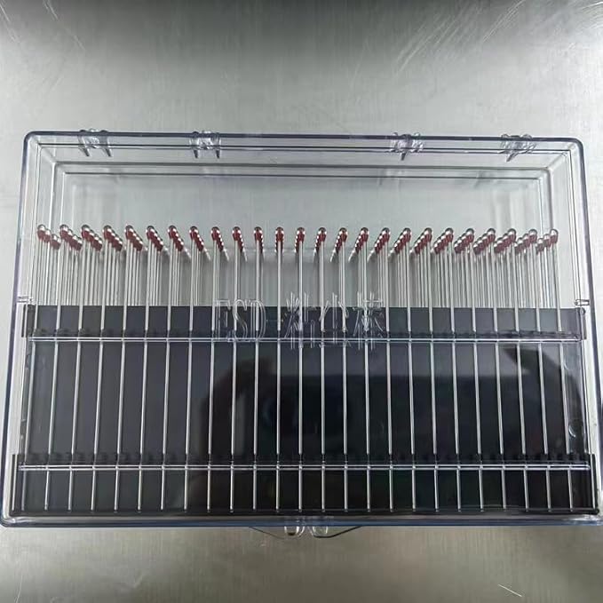 ESD Professional Stainless Steel Gel Swab Sticks for Cleaning Camera Lenses, sensors, PCB, SMT, semiconductors and Particularly Sensitive Electronics. (Red-100Packs, Electrostatic adsorption) - Image 8