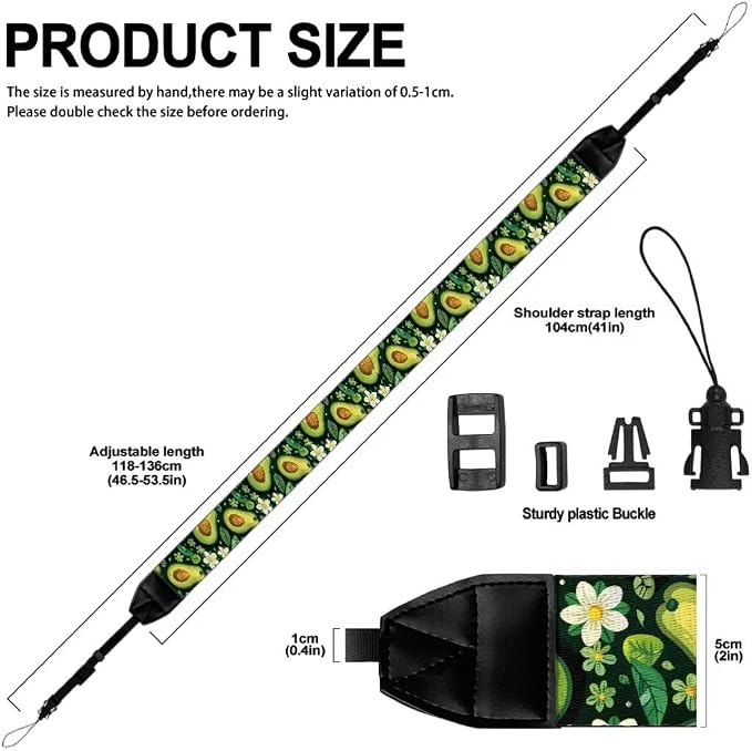 Coldinair Black Adjustable Camera Strap Universal Neck & Shoulder Soft Padded Strap for All DSLR Cameras,Binoculars - Image 6