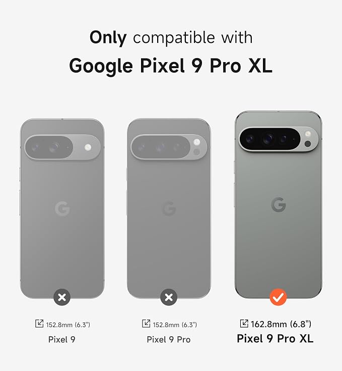 SURITCH for Google Pixel 9 Pro XL Phone Case, Compatible with MagSafe, Protective Cover with Camera Cover & Adjustable Metal Kickstand for Pixel 9 Pro XL -Sage Green - Image 2